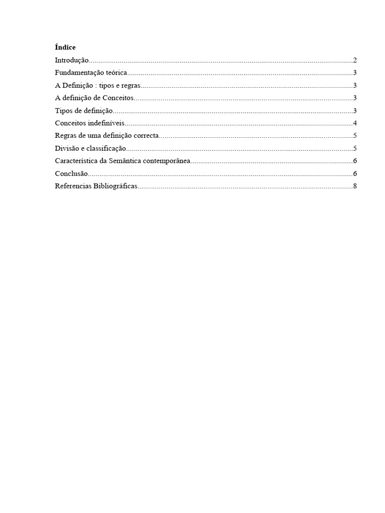 A Definição de Conceitos | PDF | Definição | Palavra