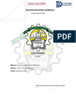 Cuestionario de La Unidad I de Instrumentación II TecNM.