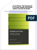 Eu Health Law Policy The Expansion of Eu Power in Public Health and Health Care 1St Edition Anniek de Ruijter Full Chapter