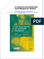 Land Tenure Security and Sustainable Development Margaret B Holland Full Chapter