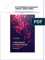 Lagrangian Hamiltonian Dynamics First Edition Edition Mann Full Chapter
