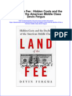 Land of The Fee Hidden Costs and The Decline of The American Middle Class Devin Fergus Full Chapter