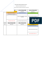 Update Jadwal Weekly Semester 2 Angkatan 20 C-5