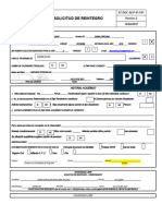 Formato Solicitud de Reintegro