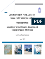Saipan Port Masterplan Presentation For Port Operators Conference 8-1-18