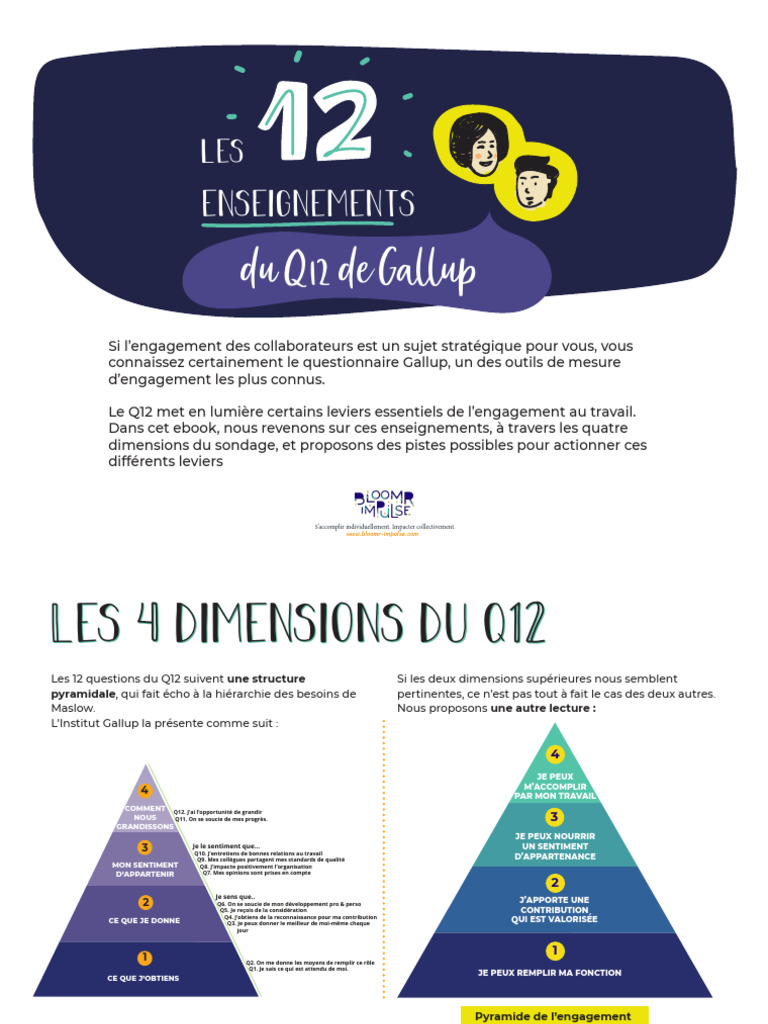 Enseignements du Q12 de Gallup | PDF | Apprentissage | Motivation