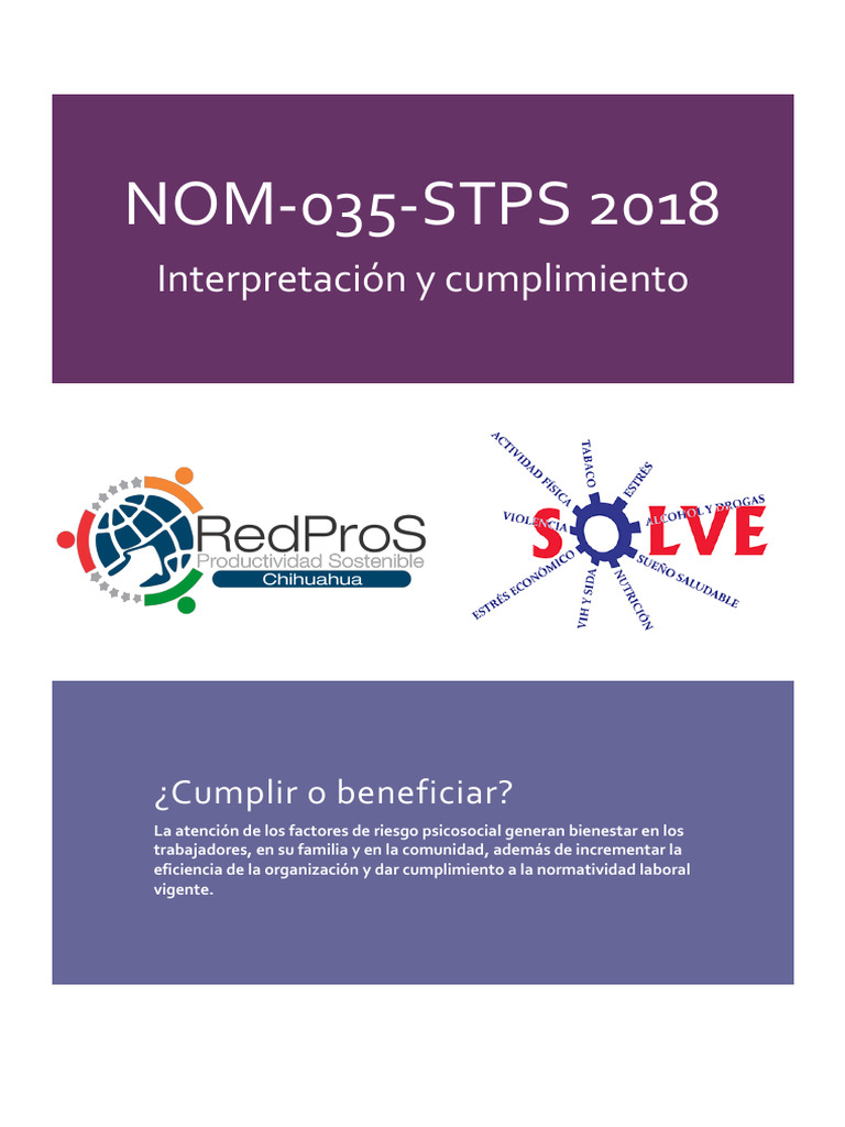 Curso sobre la Norma 035-STPS-2018 | PDF | Organización Internacional ...