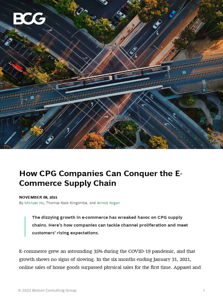 CPG Strategies for E-Commerce Supply Chain | PDF | Retail | E Commerce