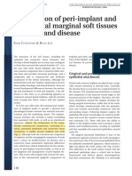 Comparison of peri‐implant and periodontal marginal soft tissues in health and disease_Ivanovski; Lee (2018)