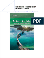 Business Analytics 5E 5Th Edition Jeffrey D Camm Full Chapter
