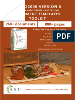 FSSC 22000 For Food Manufacturing Document Templates Index