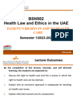 Weeks 7&9 - Patients' Rights