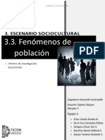 Informe de Investigación Documental y Propuesta - Escenario Sociocultural