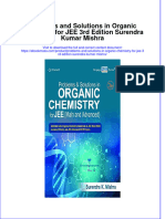 Problems and Solutions in Organic Chemistry For Jee 3Rd Edition Surendra Kumar Mishra Download PDF Chapter