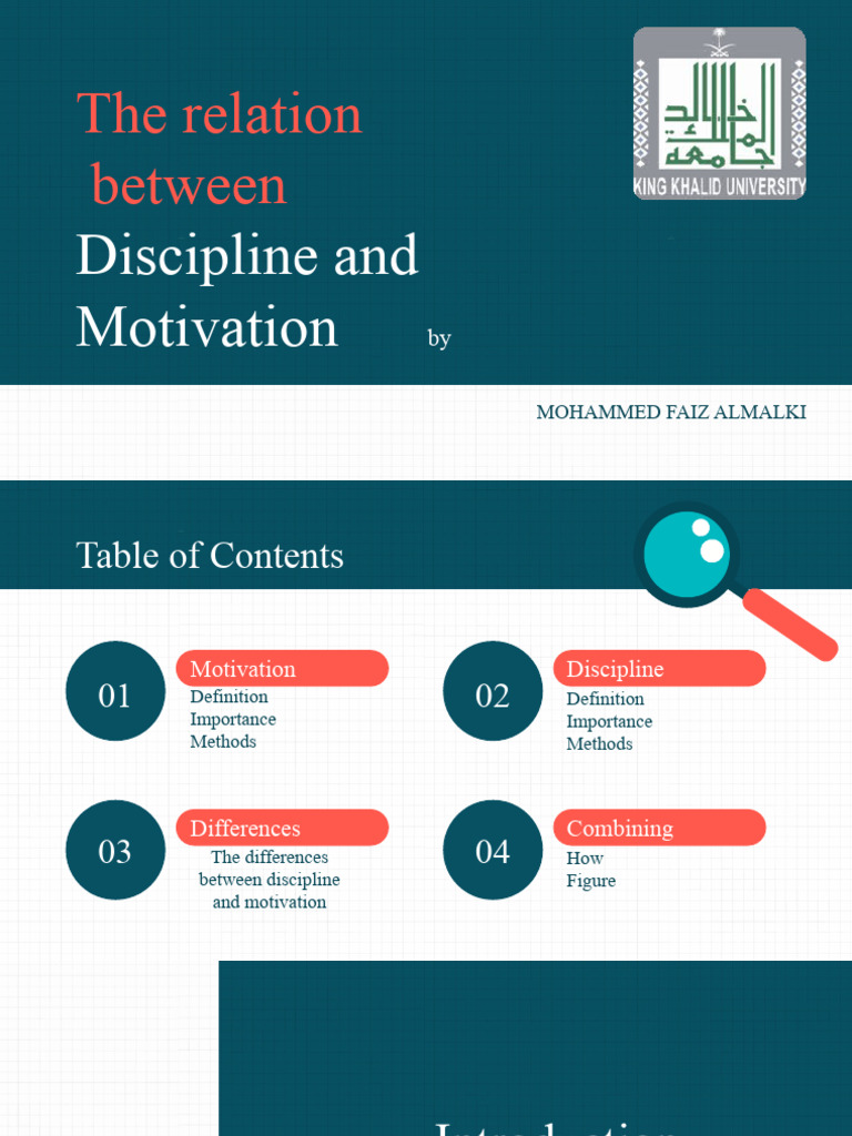 The Relation Between Discipline And Motivation Pdf Disciplines