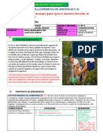 Fomentamos Acciones para Ejercer Nuestro Derecho Al Acceso y Uso Del Agua"