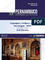 2 ANO Arte Barroca Características - Pintura e Arquitetura