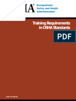 Training Requirements in OSHA Standards