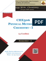CHE506 Physical Methods in Chemistry