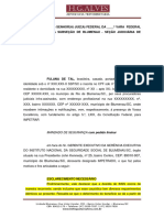 Excelentíssimo (A) Senhor (A) Juiz (A) Federal Da - Vara Federal Previdenciário Da Subseção de Blumenau - Seção Judiciária de Santa Catarina