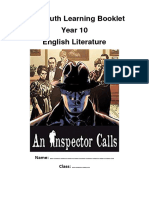 An Inspector Calls Learning Booklets