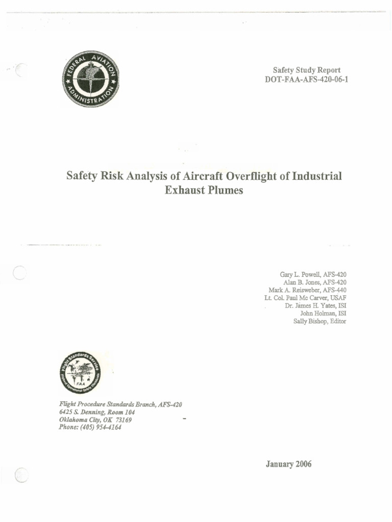 Aircraft Overflight Safety Risk Analysis | PDF | Risk | Federal ...