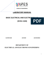 Latest Basic Electrical and Electronics Lab Manuals