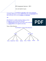 Data Structure Assignment - Answers-2013