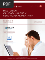 Master Calidad Seguridad Alimentaria