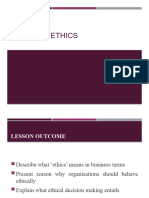Business Ethics Class 2 - Module 1