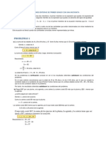 Problemas Sobre Ecuaciones Enteras de Primer Grado Con Una Incognita