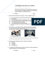 Atividade Estratégias para Lidar Com Conflitos