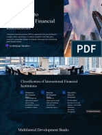 Introduction To International Financial Institutions