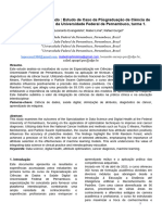 Estudo de Caso Da Pósgraduação de Ciência de Dados e Saúde Digital Da Universidade Federal de Pernambuco