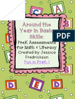Prek Assessments For Math & Literacy Created by Jessica Fredrickson