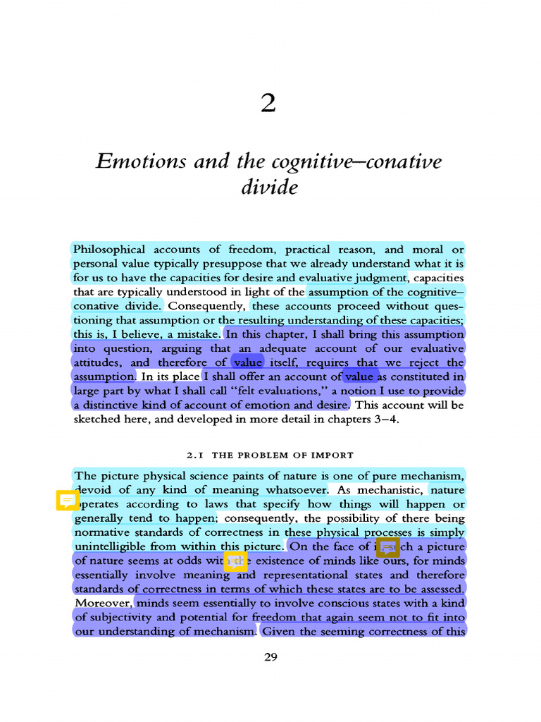 Emotions and Cognitive-Conative Divide | PDF | Emotions | Rationality