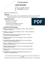 Curriculum de Edmarcos de Araújo Atualizado