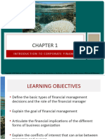 Chapter 1 PPT - Fundamentals of Corporate Finance 13e