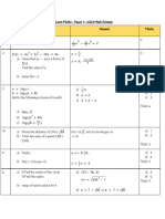 Maths Mark Scheme (2023 Paper 1)