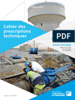 Cahier Des Prescriptions Techniques - Eau Potable - Édition 2022