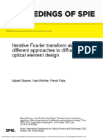 Proceedings of Spie: Iterative Fourier Transform Algorithm: Different Approaches To Diffractive Optical Element Design