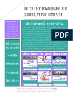 Thank You For Downloading The Curriculum Map Template!: Document Overview