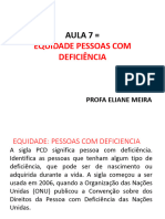 Aula 7 - Equidade - Pessoas Com Deficiência.