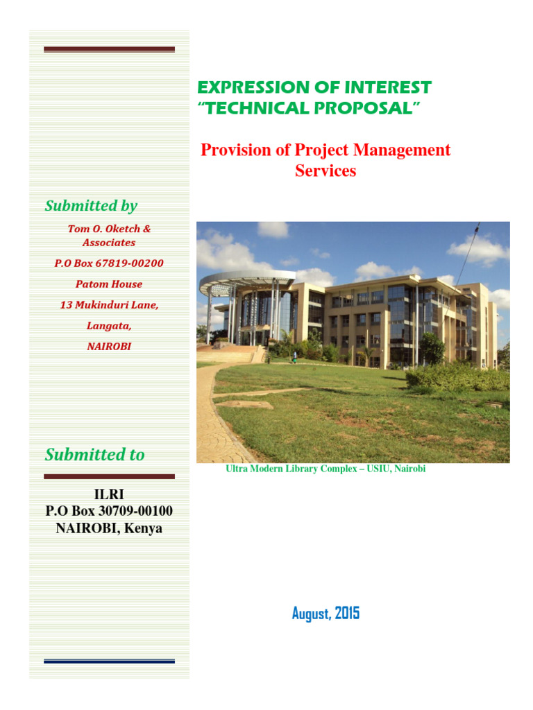 RFP Technical Proposal R Download Free PDF Project Management