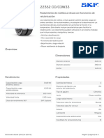 SKF 22352 CC - C3W33 Specification