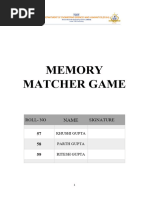 Report Memory Matcher