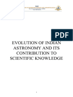 Evolution of Indian Astronomy and Its Scientific Contributions