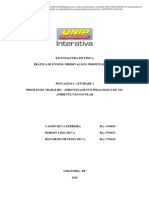 POSTAGEM 2 PEOP - ATIVIDADE 2 PROJETO DE TRABALHO - APROVEITAMENTO PEDAGÓGICO DE UM AMBIENTE NÃO ESCOLAR - Passei Direto