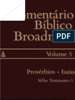 COMENTÁRIO BROADMAN - Vol. 05 - PROVÉRBIOS-ISAÍAS