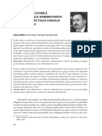 80 - 91 - Principiile Aplicabile Contenciosului Administrativ Potrivit Proiectului Codului Administrativ